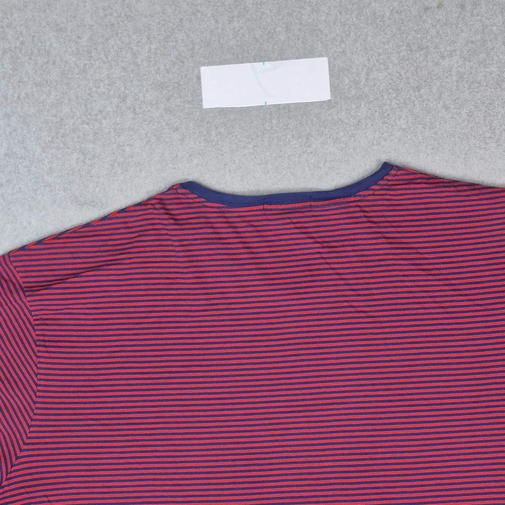Polo By Ralph Lauren Men Shirt 4XB BIG Red Embroidered Striped Pony READ